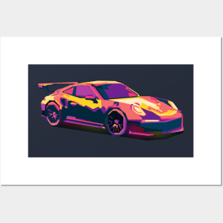 PORSCHE 911 GT2 COLORFUL Posters and Art